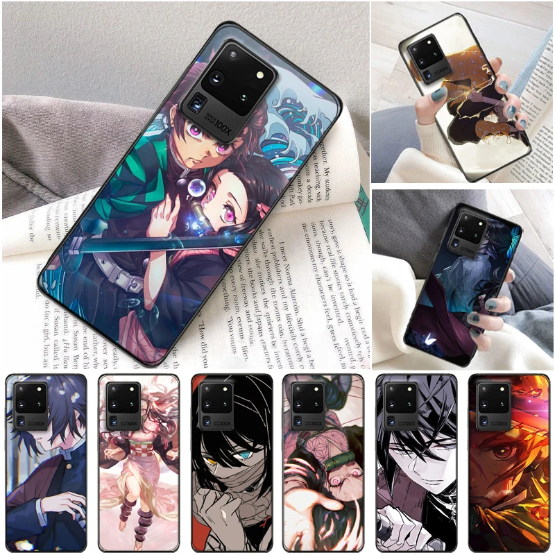 

Demon Slayer Kamado Tanjirou Agatsuma Zenitsu Kamado Nezuko Kimetsu No Yaiba Phone Case For Samsung Galaxy S20 Plus FE Carcasa