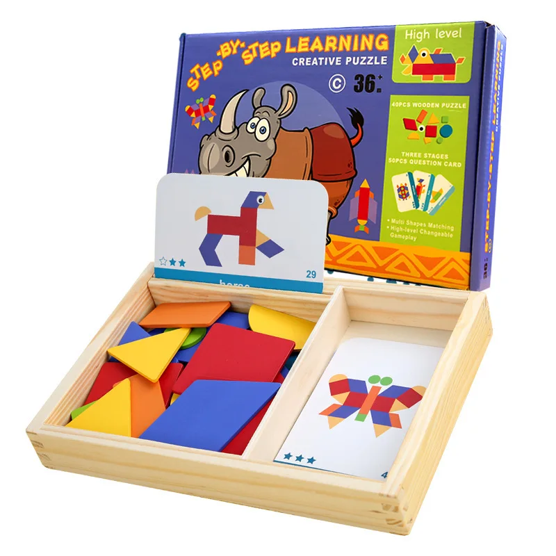 

New Kids Wooden 3D Jigsaw Puzzle Clever Board Baby Montessori Educational Learning Toys for Children Geometric Shape Puzzles Toy