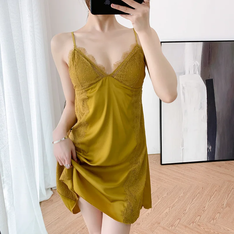 Создание 101 темперамент сексуальная юбка на отстёгивающихся бретелях Пижама