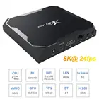 Смарт ТВ-приставка X96 Max Plus, Android 90, высокое разрешение, 8K, 4 ГБ, 64 ГБ, 32 ГБ, четырехъядерный Amlogic S905X3, ТВ-приставка для android