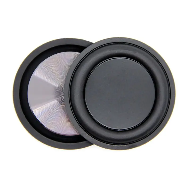 

2021 New 2PCS Rubber Metal Low Frequency Passive Bass Radiator Speaker Diaphragm Auxiliary Strengthen Woofer Vibration Membranes