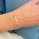 Именной браслет из нержавеющей стали на заказ, O-цепь, именная табличка, браслет, ювелирные изделия для женщин, подарки на Рождество