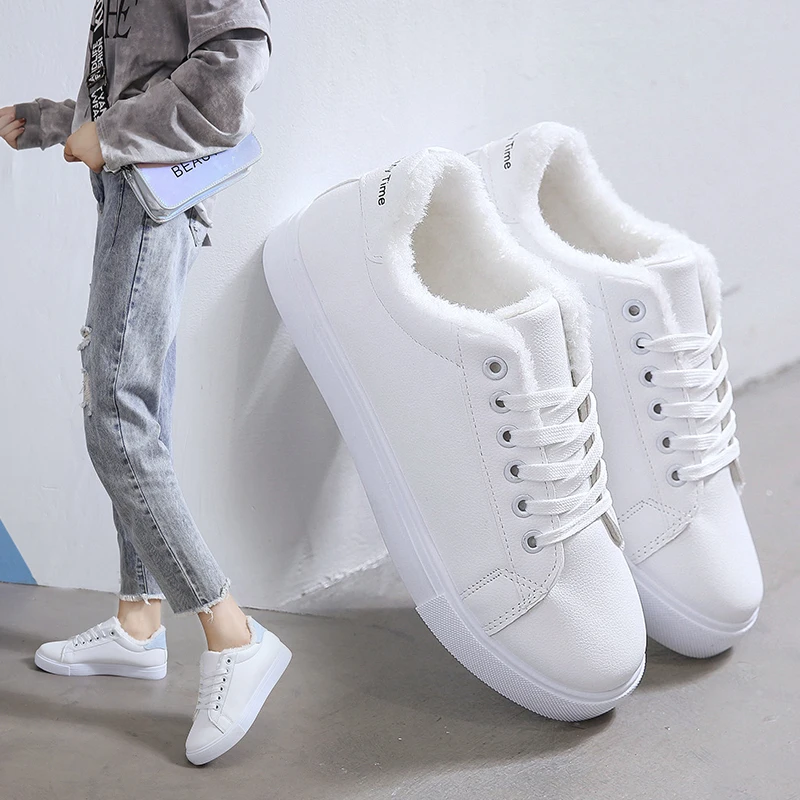 2019 г. Новые женские Ботинки Зимняя бархатная хлопковая обувь теплые зимние