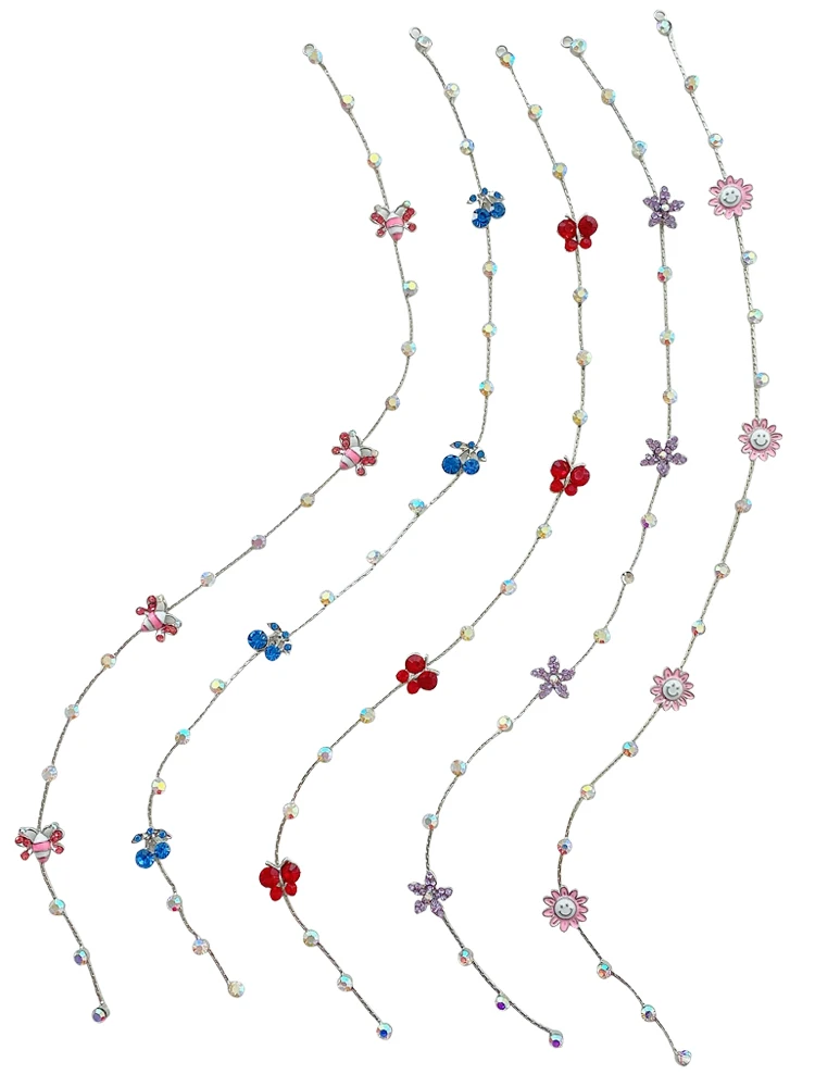 

Braided Hair Chain Children's Alloy Rhinestone Braided Hair Chain Girl Baby Princess Cute Disc Hair Accessories Hair Accessor