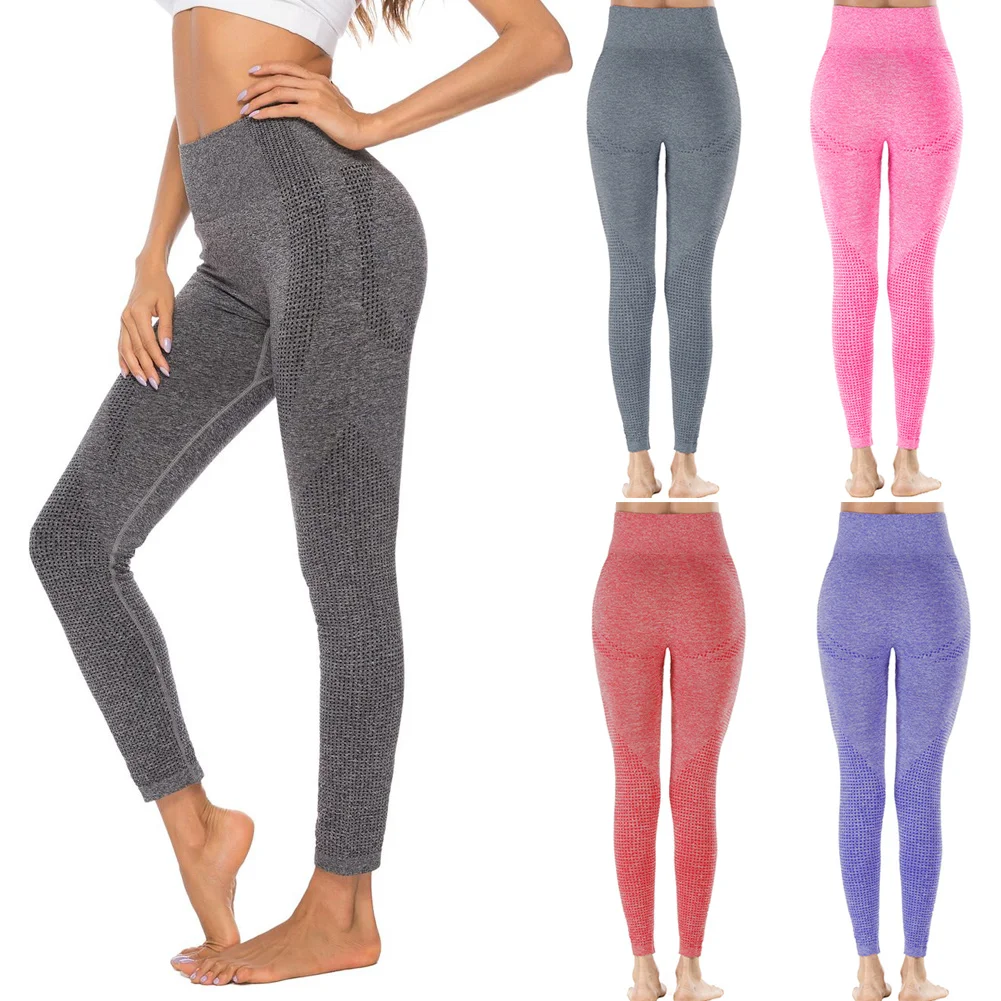 

Women High Waist Leggings Yoga Pants Quick Drying Seamless for Sports Fitness Gym Activewear For Fitness Long Pant