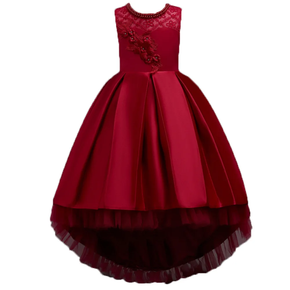 Женское кружевное платье с цветочным кружевом для девочек-подростков | Детская