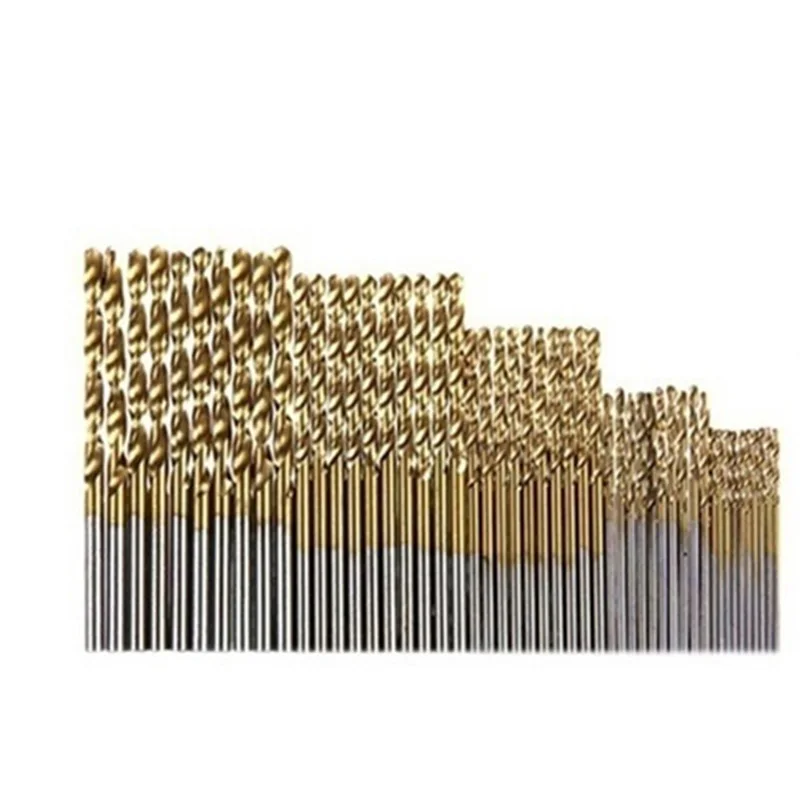 Титановое покрытие высокоскоростные стальные спиральные сверла набор микро