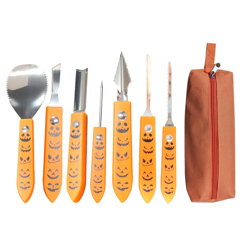 

8 шт., набор инструментов для резьбы в виде тыквы, из нержавеющей стали