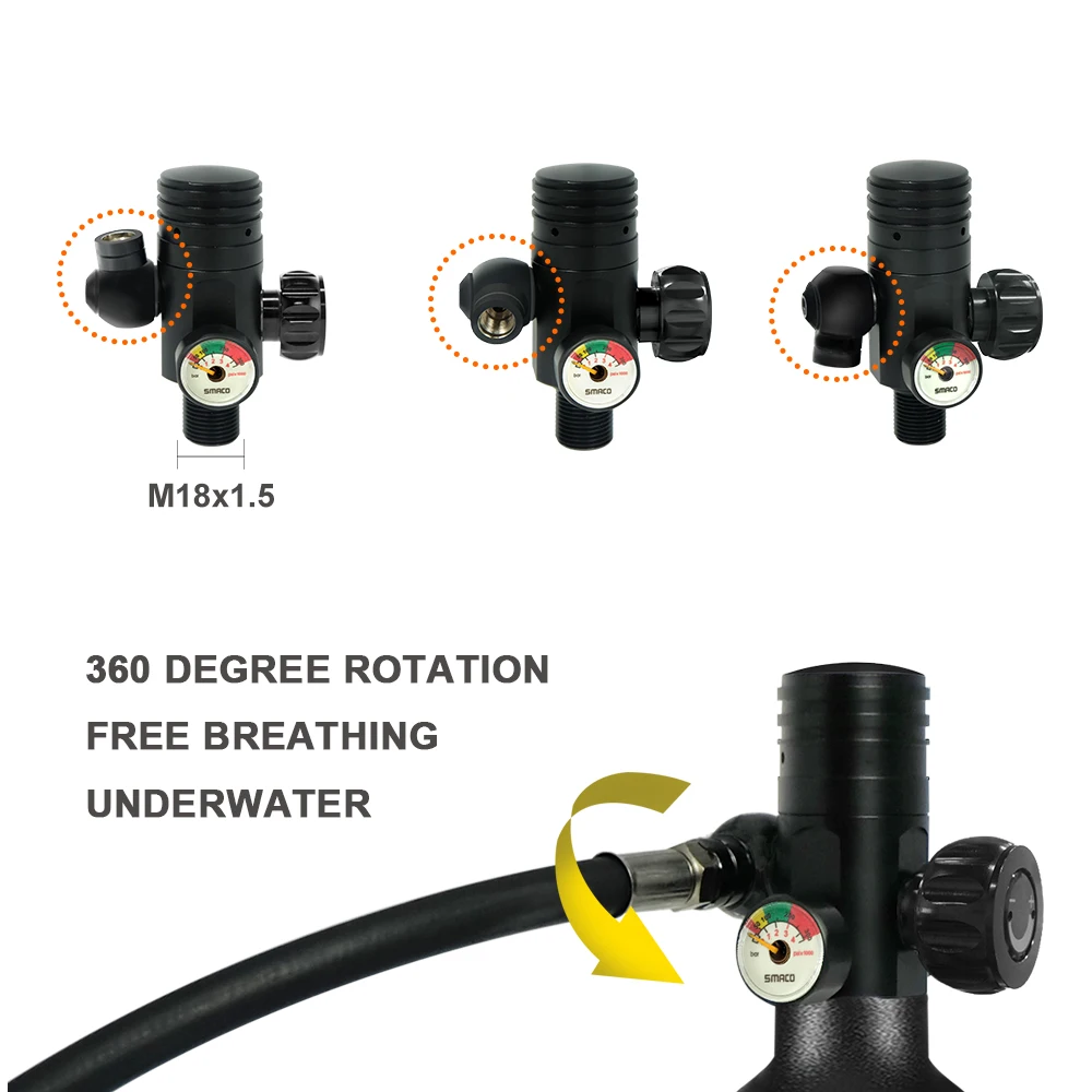 SMACO S400Plus миниатюрное оборудование для подводного плавания цилиндр с