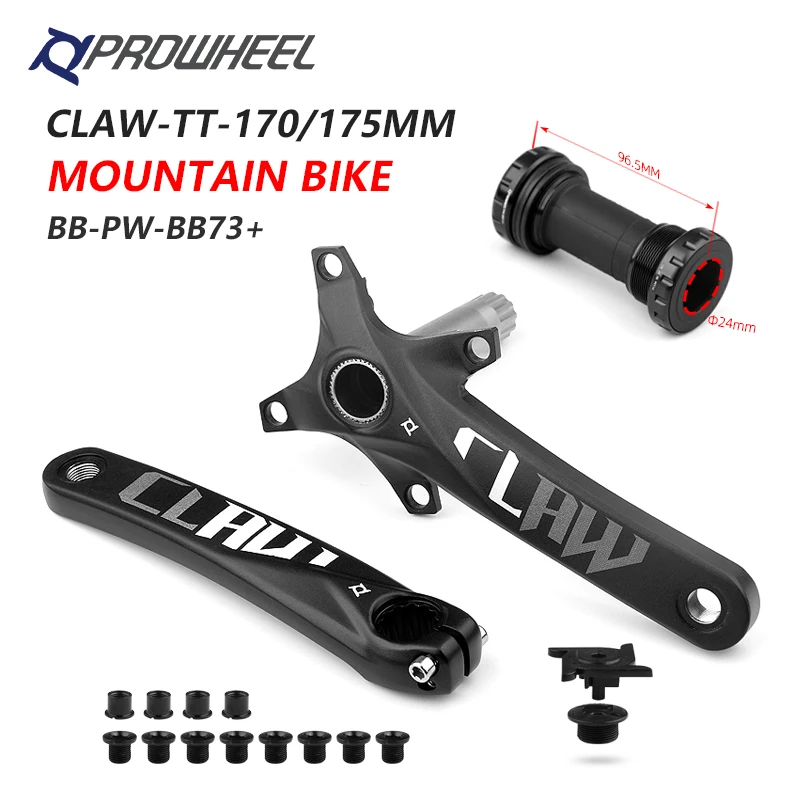Кривошип PROWHEEL 104BCD для горного велосипеда 170 мм 175 и нижний кронштейн кривошипы