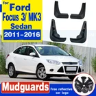 Брызговики на автомобильные крылья, 4 шт., брызговики для Ford Focus 3 MK3 Sedan 2011 2012 2013 2014 2015 2016