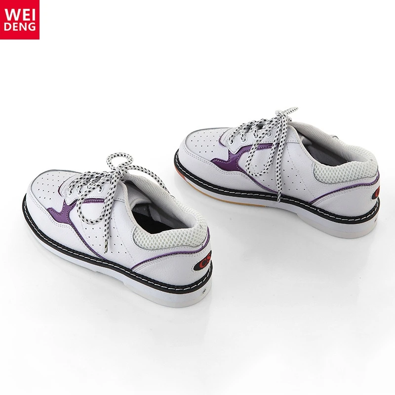 

Weideng Womens Bowling Shoes White Fashion Performance Slider Gliding Indoor Walking Sneaker Bowling Footwear Athletic Jazz