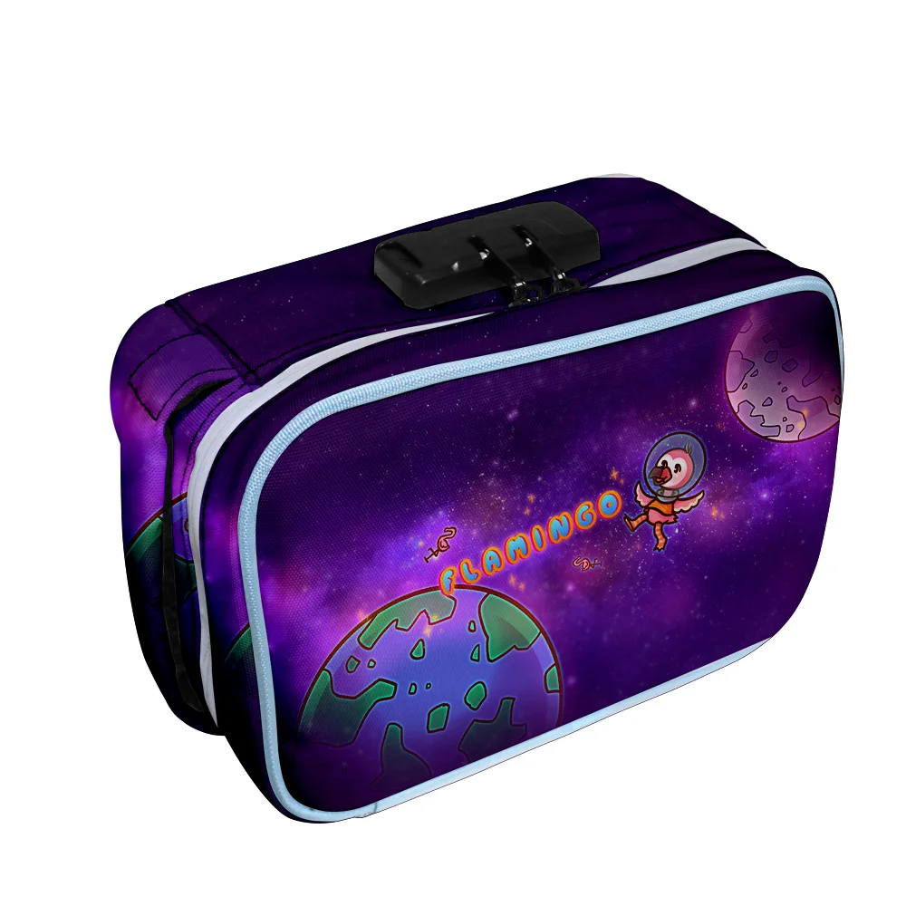 

2021 New Arrival flim flam flamingo new 3D Oxford cloth 3D printing Deodorant Tobacco Bag Storage Bag Cosmetic Bag