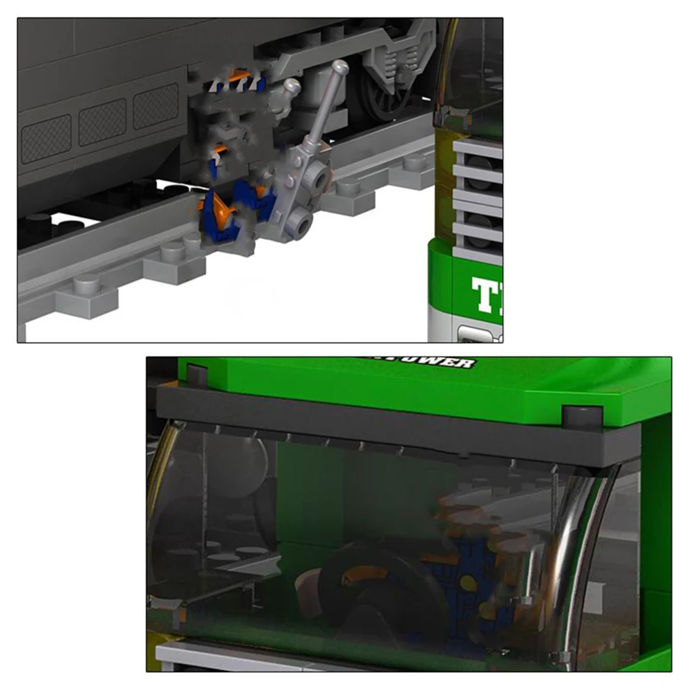 

AUSINI 25004 Set Train Model Enlighten Construction Educational DIY Building Block Bricks Toys For Children Gift