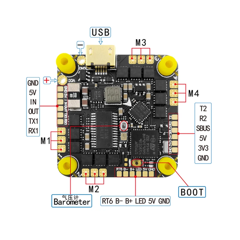 

Полетный контроллер 25,5 мм HAKRC F4126 MPU6000 F411 BLHELI _ S 20A/35A ESC AIO для радиоуправляемых FPV беспилотных зубочисток Cinewhoop