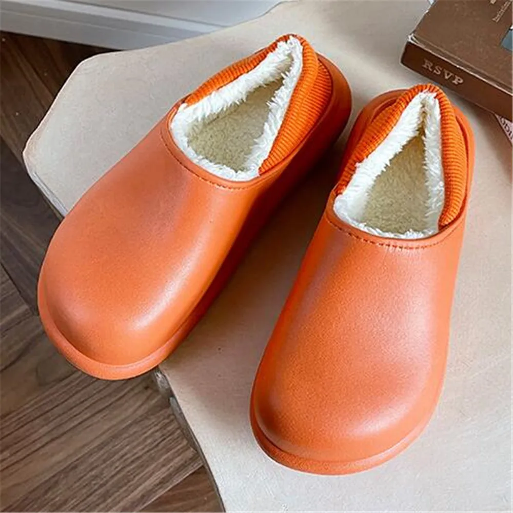 Новинка хлопковые тапочки на толстой подошве женская теплая обувь плоской