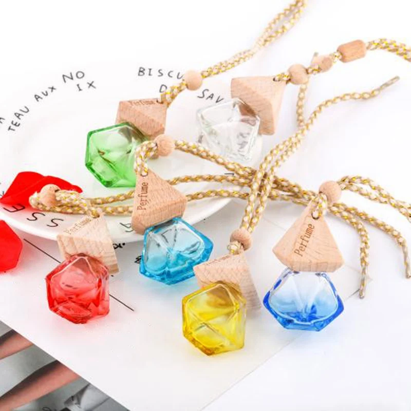 

Creative Car Perfume Pendant Perfume Empty Bottle For Essential Oil Diffuser Ornament For Car Auto Rearview Mirror Hanging Decor