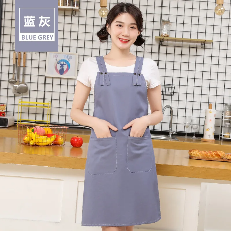 

2020 new high quality apron solid color apron Kitchen Apron