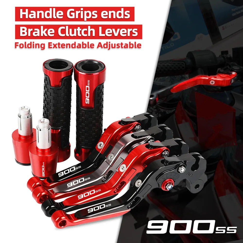 

900SS Motorcycle Aluminum Brake Clutch Levers Handlebar Hand Grips ends For DUCATI 900SS 1991 1992 19931994 1995 1996 1997