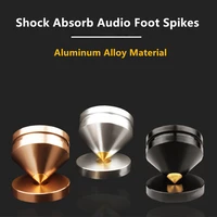 4set hifi audio foot spikes cone floor foot nail aluminum alloy speaker dac cd cabinet power amplifier computer subwoofer tripod