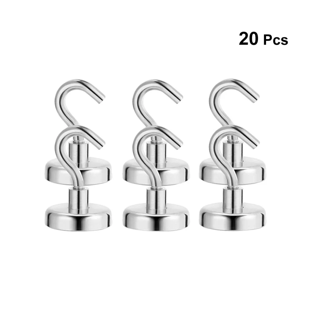 

6 Pcs Heavy Duty Strong Magnetic Hooks for Storage and Organization Home Kitchen Accessories (D16)