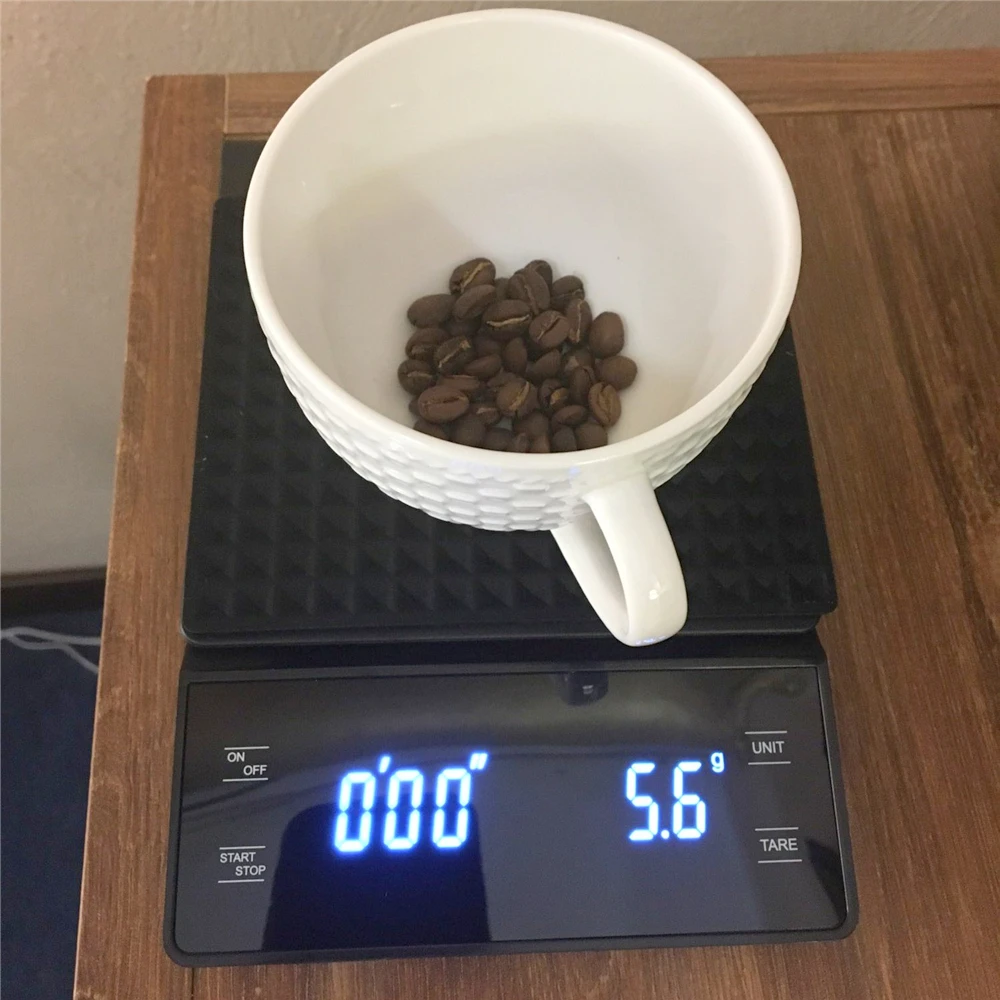 

Умные кофейные весы с таймером, точные кухонные весы, электронные весы, цифровые весы, бытовые пищевые весы с подушечкой, 3 кг/0,1 г