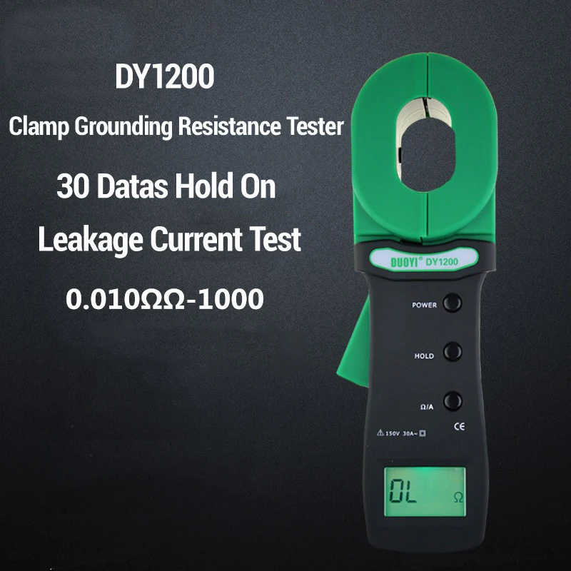 Измеритель сопротивления DUOYI DY1200 промышленный Тестер Утечки тока цифровой
