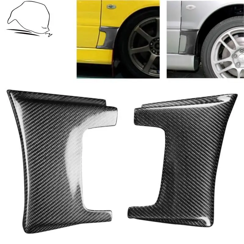 

For Mitsubishi Lancer Evolution EVO 7 8 9 Varis VS Carbon Front Fender Addon Cover Tire Edge Decoration Car Tuning Accessories