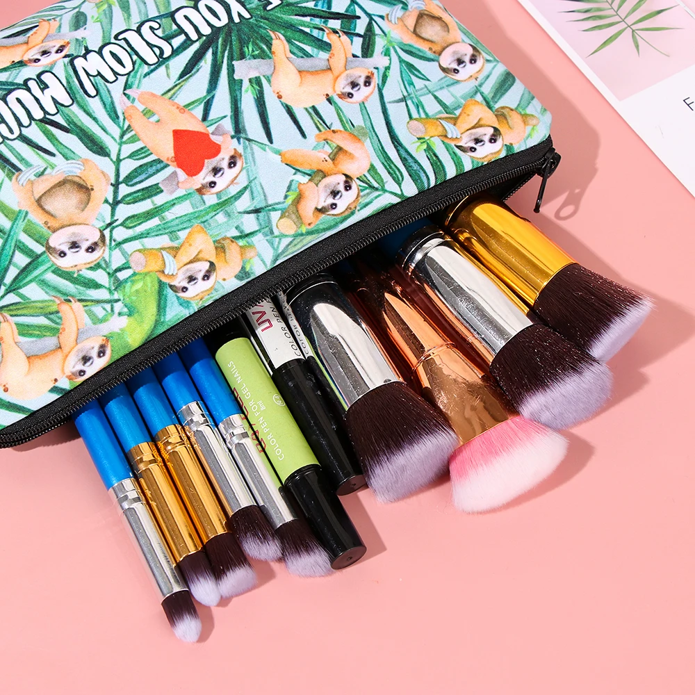 Косметичка Сумка водонепроницаемая с милыми животными для путешествий ленивый 3D