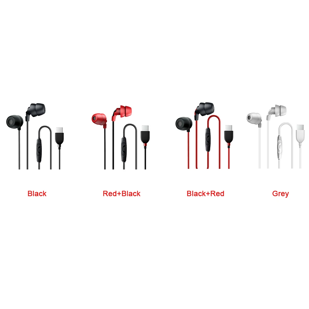 Портативные наушники вкладыши с разъемом типа C многофункциональные