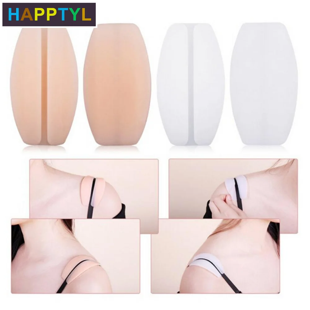 

HAPPTYL 1Pair Women's Silicone Bra Strap Cushions Holder Non-slip Strap No longer Pull and Tug on Your Falling Bra Straps