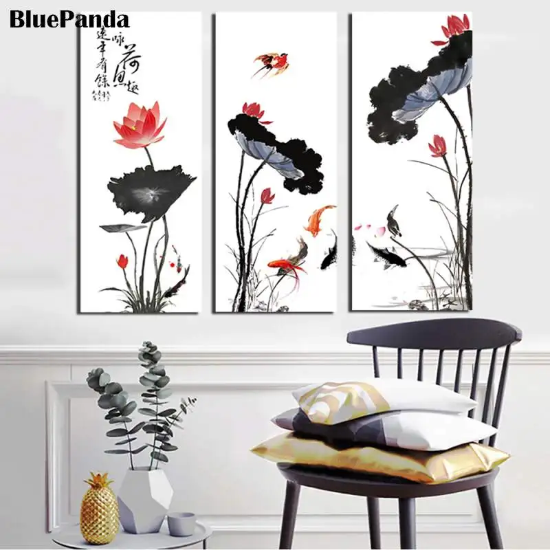 Декоративные постеры с лотосом и цветами лотоса декоративные черные белые