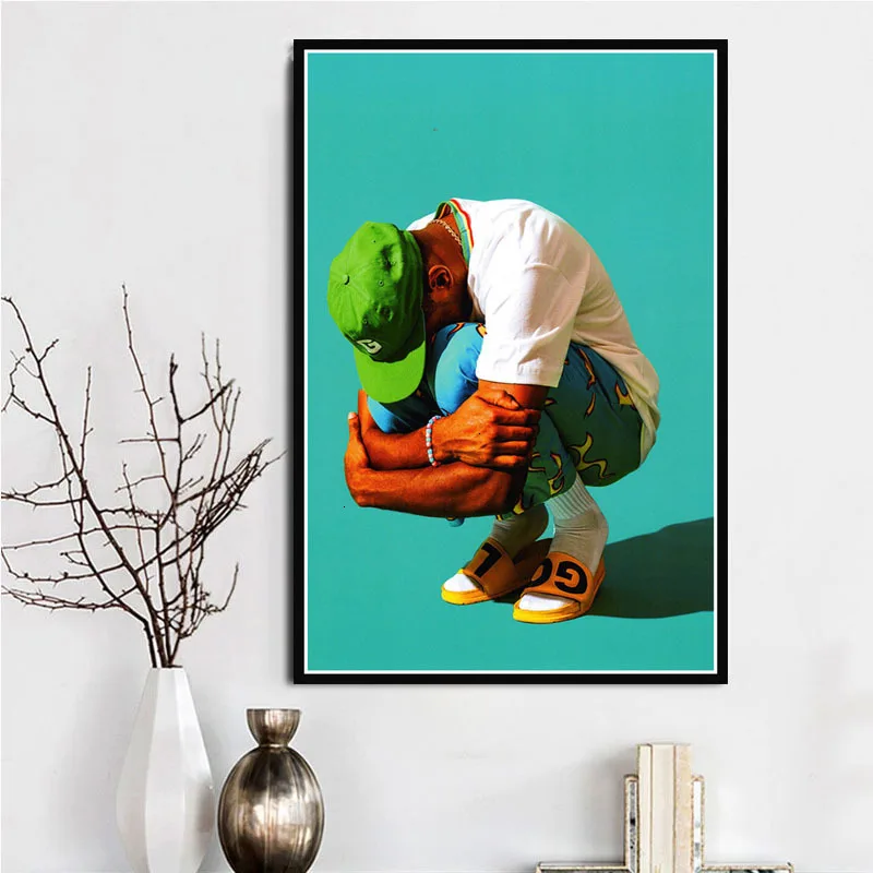 Tyler The Creator A$AP Rocky Hip Hop Rapper Singer Star Poster And Prints Canvas Wall Art Painting Pictures Room Home Decor | Дом и сад
