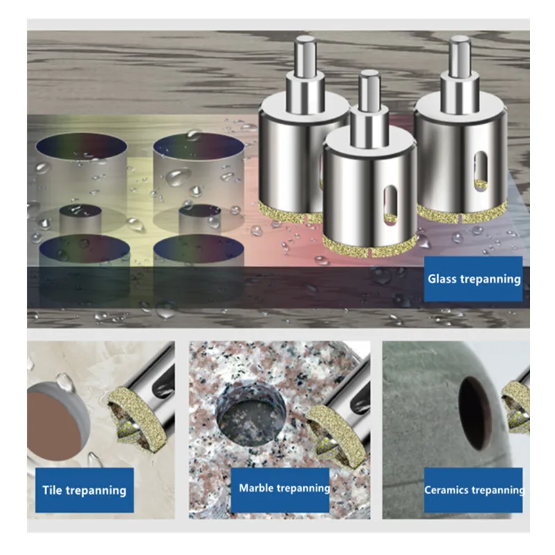 Кольцевая пила сверло 16 - 100 мм резка мраморное керамическое стекло кольцевая с