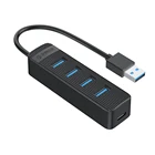 USB-Концентратор ORICO TWU3-4A, 5 Гбитс, 4 порта, USB 3,0