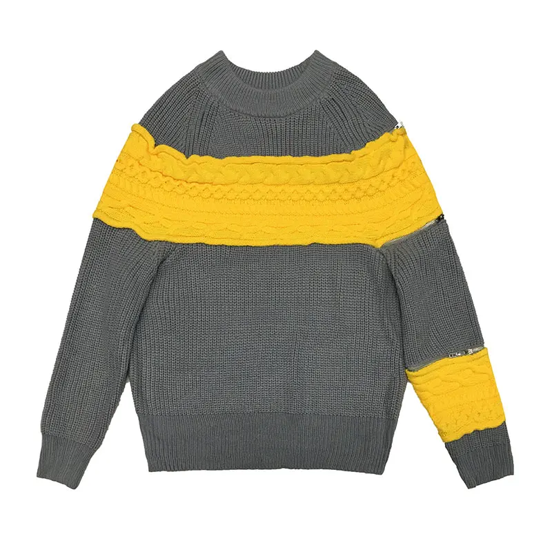 2019 зимний модный вязаный свитер с высоким воротником женская одежда женские