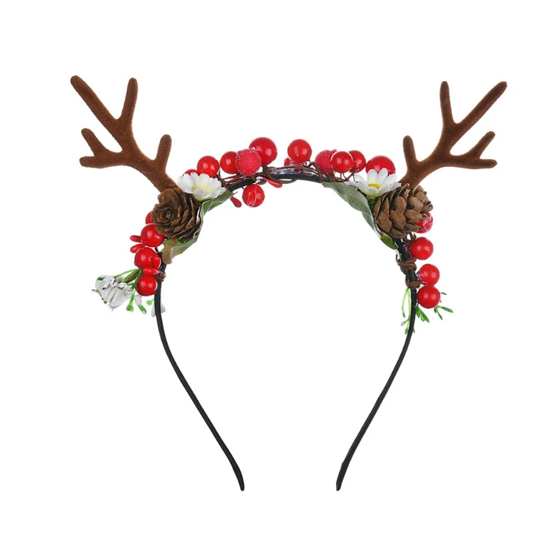 Головной убор для косплея сделай сам головной с красными рогами и рогом оленя