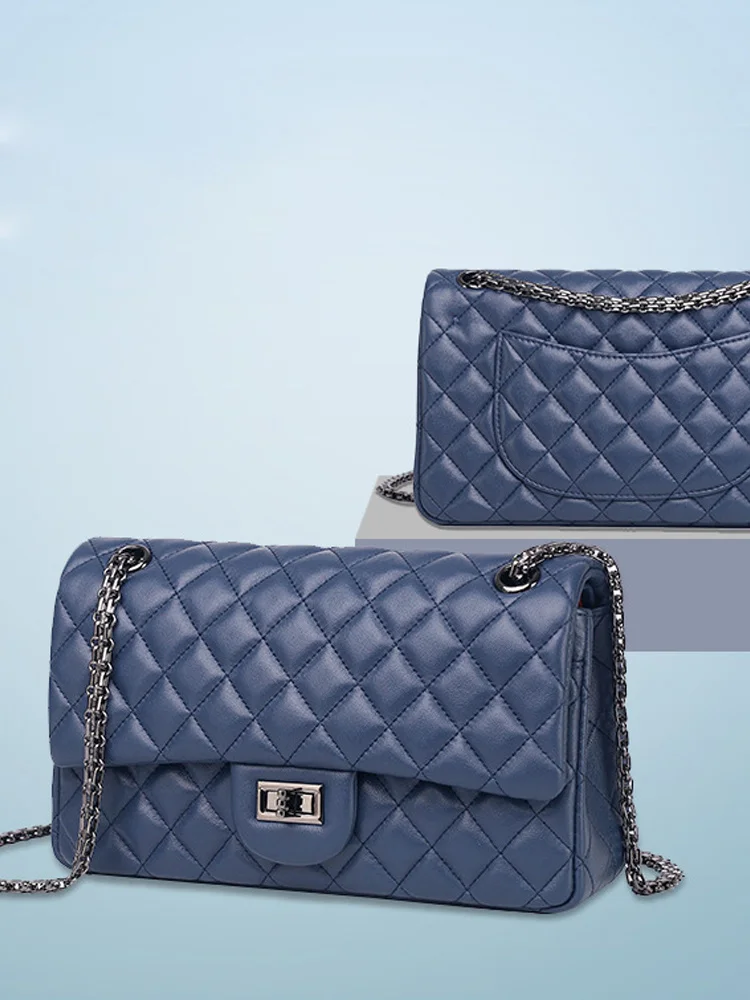 

New Fashion 2021 Sheepskin Crossbody Bags for Women Genuine Leather Shoulder Bag Luxury Designer Chains Women Mini Messenger Bag