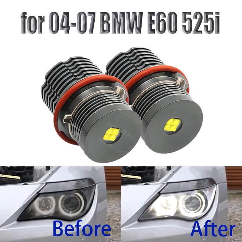 

High Power Free Error for 04-07 BMW 5-series E60 525i 525xi 530i 530xi 545i 550i 6000K White Angel Eyes Halo Ring Light Bulbs