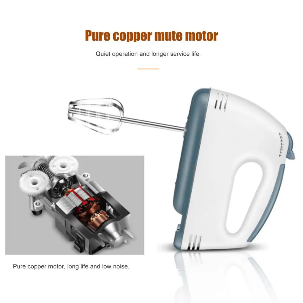 7 скоростей высокое Мощность Электрический Еда ручной миксер блендер для теста