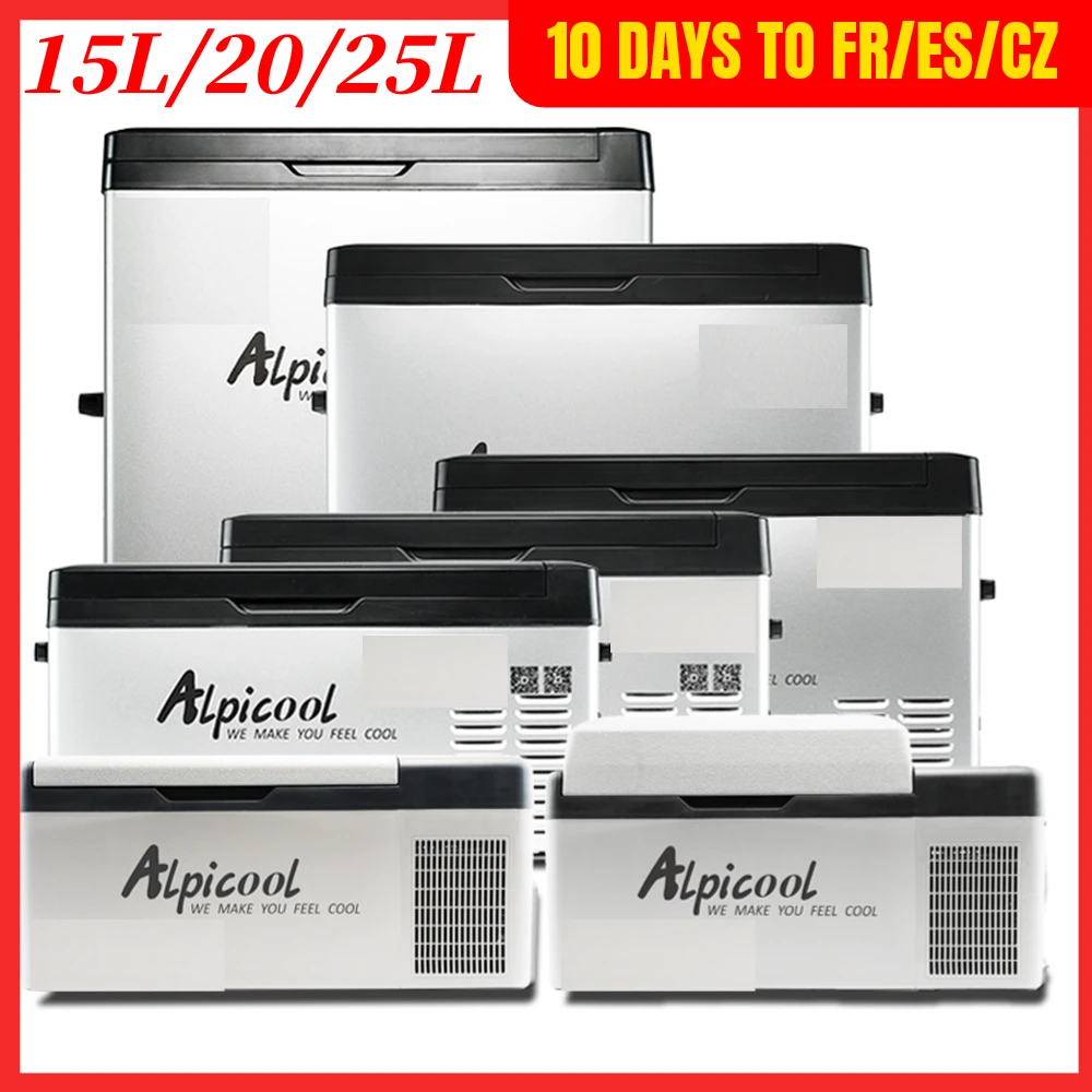 Портативный автомобильный холодильник 15 л компрессор холодильника быстрое