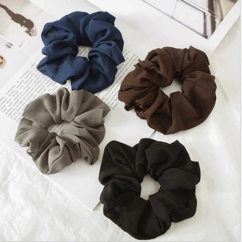 Женские корейские шифоновые обтянутая тканью Повязка на голову для девочек