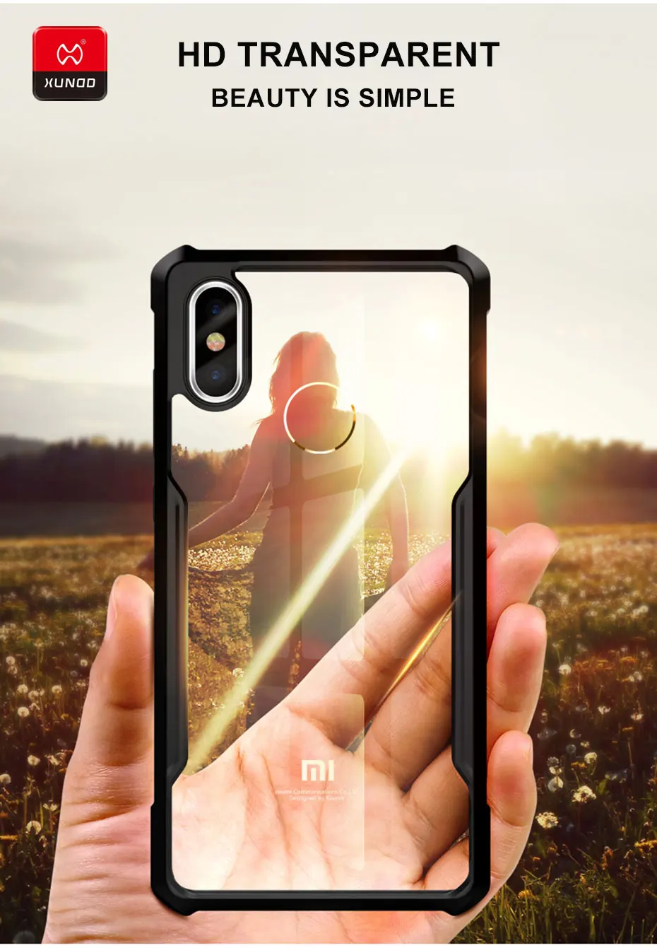 Брендовый роскошный ударопрочный чехол 360 новый для Xiaomi mi8 SE HD прозрачный мягкий