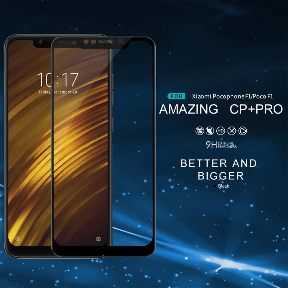 NILLKIN полное покрытие CP+ PRO 9H Закаленное стекло протектор экрана Arc Edge для Xiao mi Pocophone F1/Poco F1 mi X 3 Max 3 телефонов