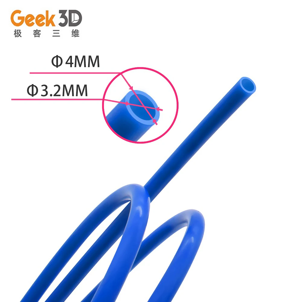 Термостойкая PTFE трубка тефлоновая ТЛ-Фидер hotend росток Боуден экструдер 1 75 мм/3 мм