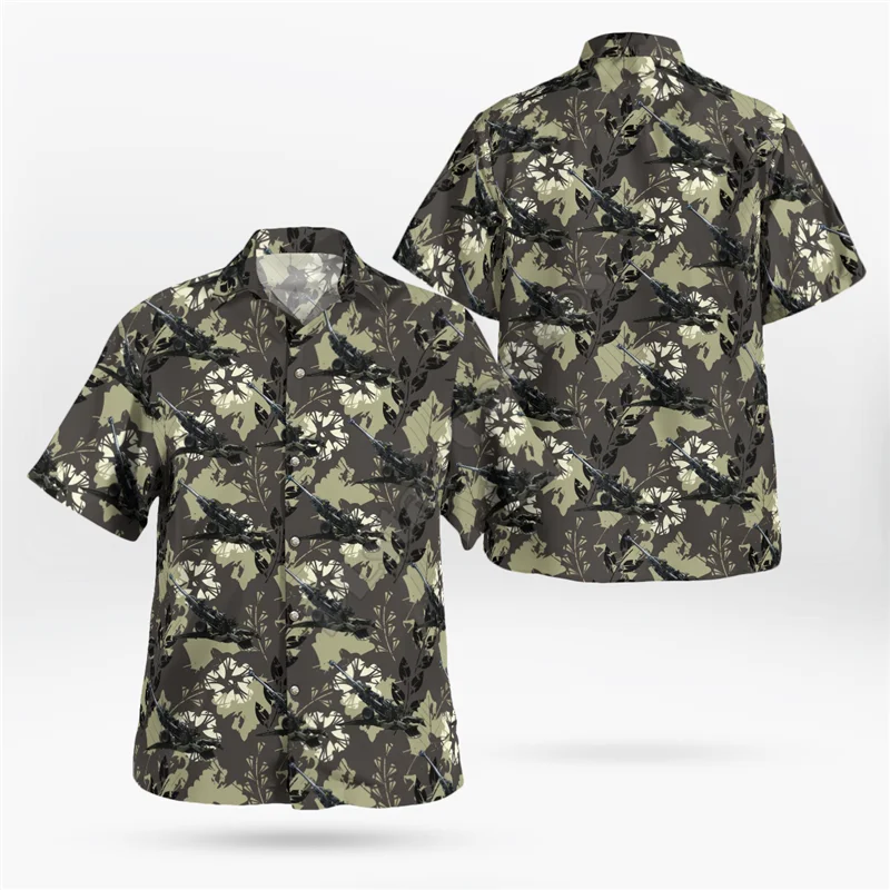 Hawaii Shirt Beach Summer Aircraft 3D All Over Printed Men's Shirt Women Tee hip hop shirts 02