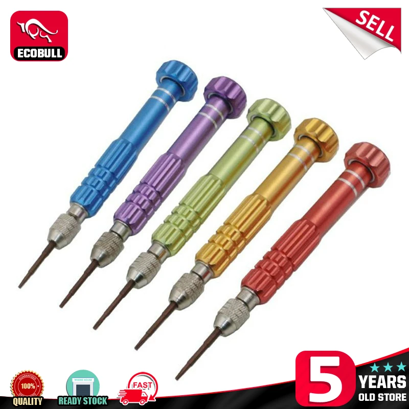 

5 In 1 Aluminum Screw Driver Disassemble Maintenance Tools Combination Precision Random Color Screwdriver Set For Phone