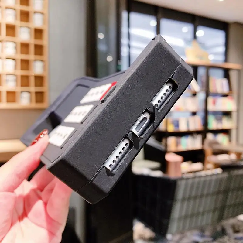 

3D Cellular Classic Mobile Phone Case Retro For iPhone 8Plus Case 12Pro Max Xs Max Xr 6 7 11 Full Protection Soft Silicone Cover