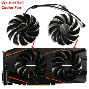 Охлаждающий вентилятор для видеокарты GIGABYTE GTX1070Ti 1060 GTX1050 AORUS RX580 570 480 470, PLD09210S12HH, 85 мм