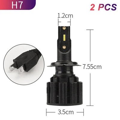 

1 Pcs LED Car Headlight Bulbs 9-30V H1/H3/H4/H7/H11 6500K 8000LM High Brightness IP67 Waterproof Car Accessories In Stock